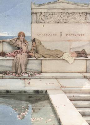 Alma-Tadema, Sir Lawrence Xanthe and Phaon (mk23) oil painting picture